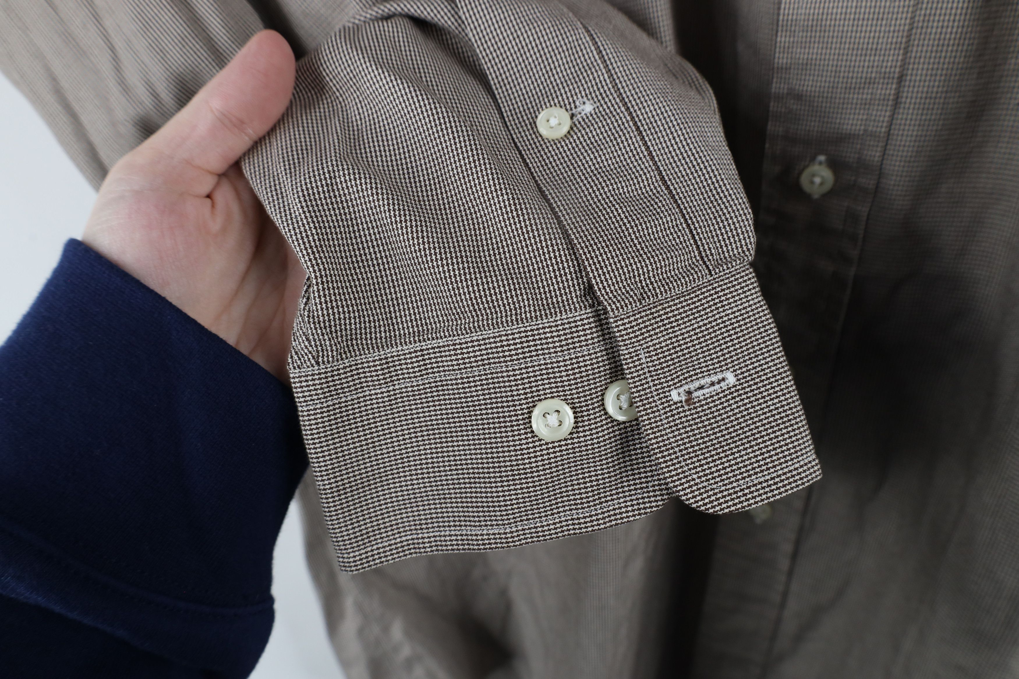 Ralph Lauren × Vintage Vintage 90s Ralph Lauren Houndstooth Button Down Shirt Size US L / EU 52-54 / 3 - 5 Thumbnail