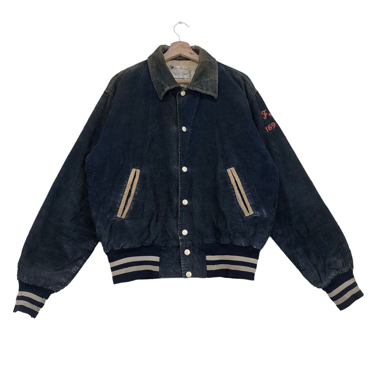 Vintage VTG 80s Bomber Buccaneer Mfg Wrestling Jacket Made In Usa Size US M / EU 48-50 / 2 - 1 Thumbnail