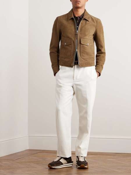 Tom Ford o1w1db10624 Nubuck Jacket in Brown Size US L / EU 52-54 / 3 - 2 Thumbnail