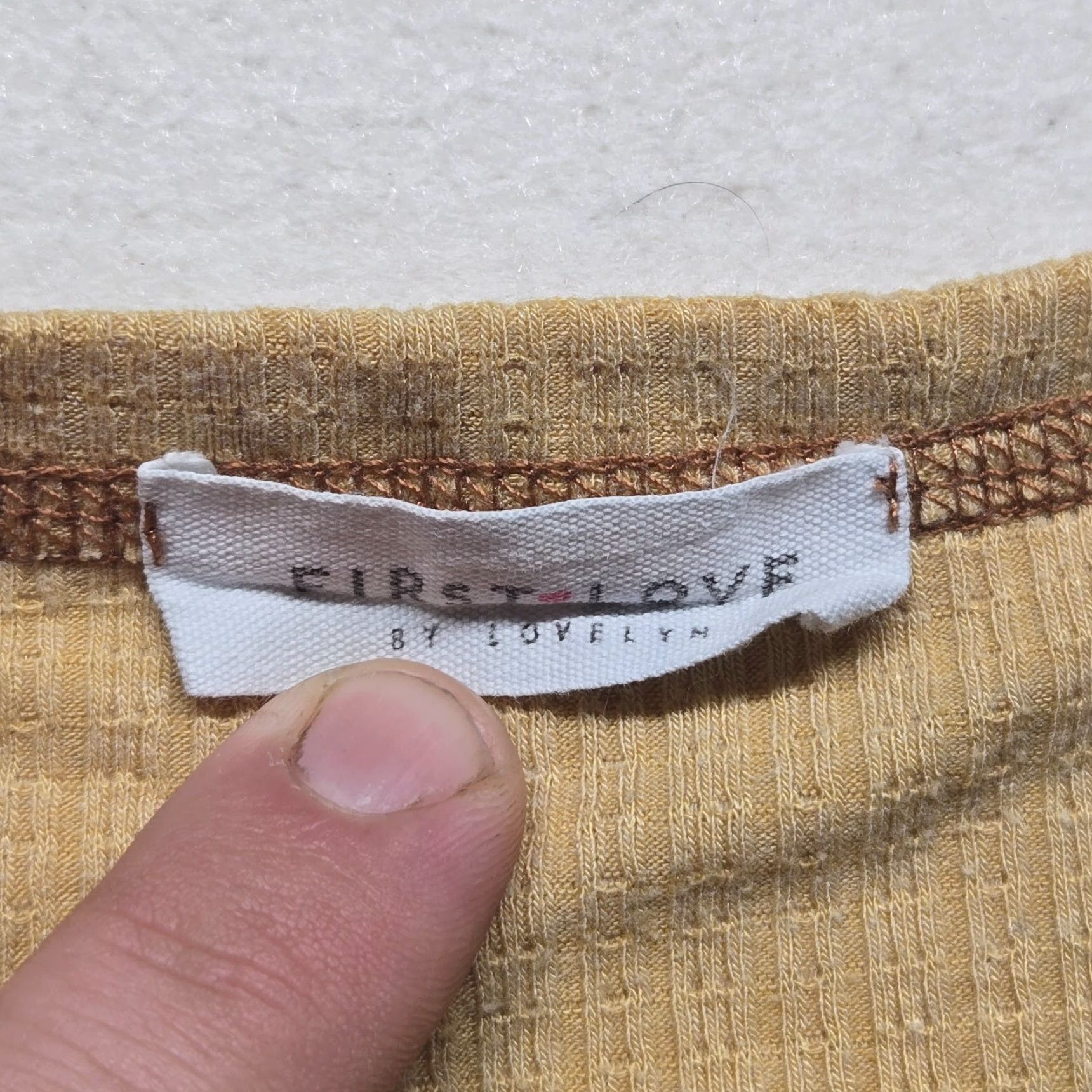 Vintage VINTAGE Stripe Women's T-Shirt Casual M Brown Love 90s Basic Short Sleeve Size M / US 6-8 / IT 42-44 - 3 Thumbnail