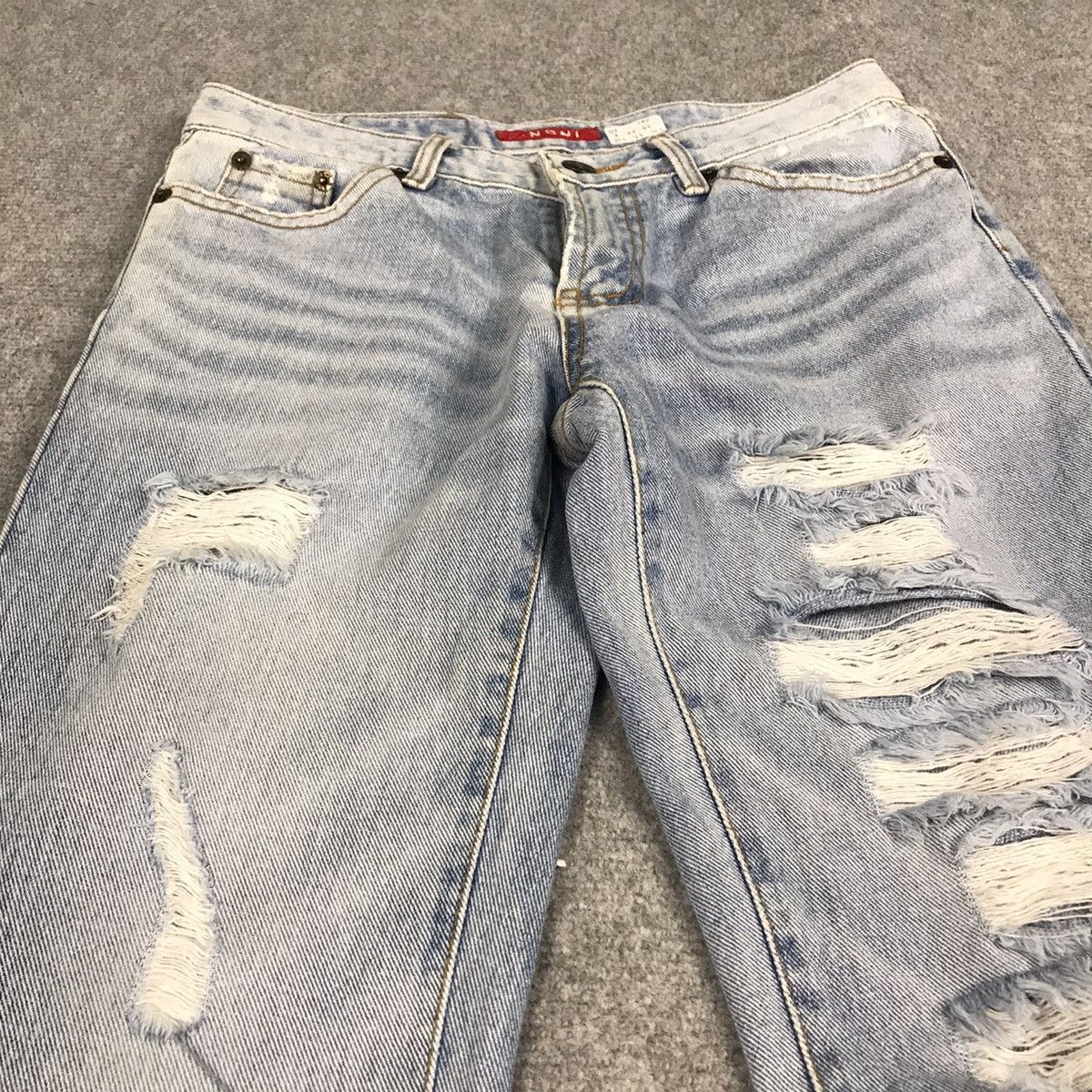 If Six Was Nine × Japanese Brand Flare Jeans boot cut distressed denim Ngni brand japan pants Size 27" / US 4 / IT 40 - 6 Thumbnail