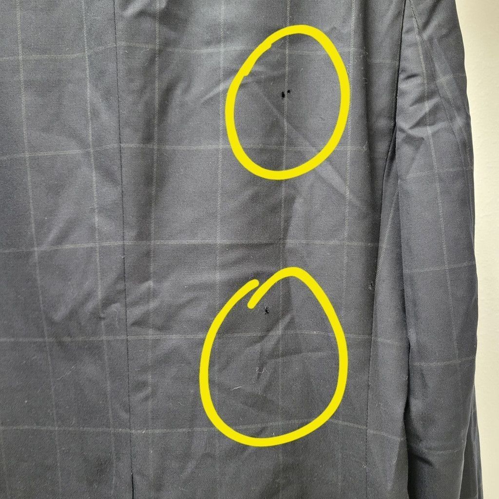 Burberry Burberry Men Navy Plaid 2-Button Center Vent Sport Coat 42R Size 42R - 9 Thumbnail