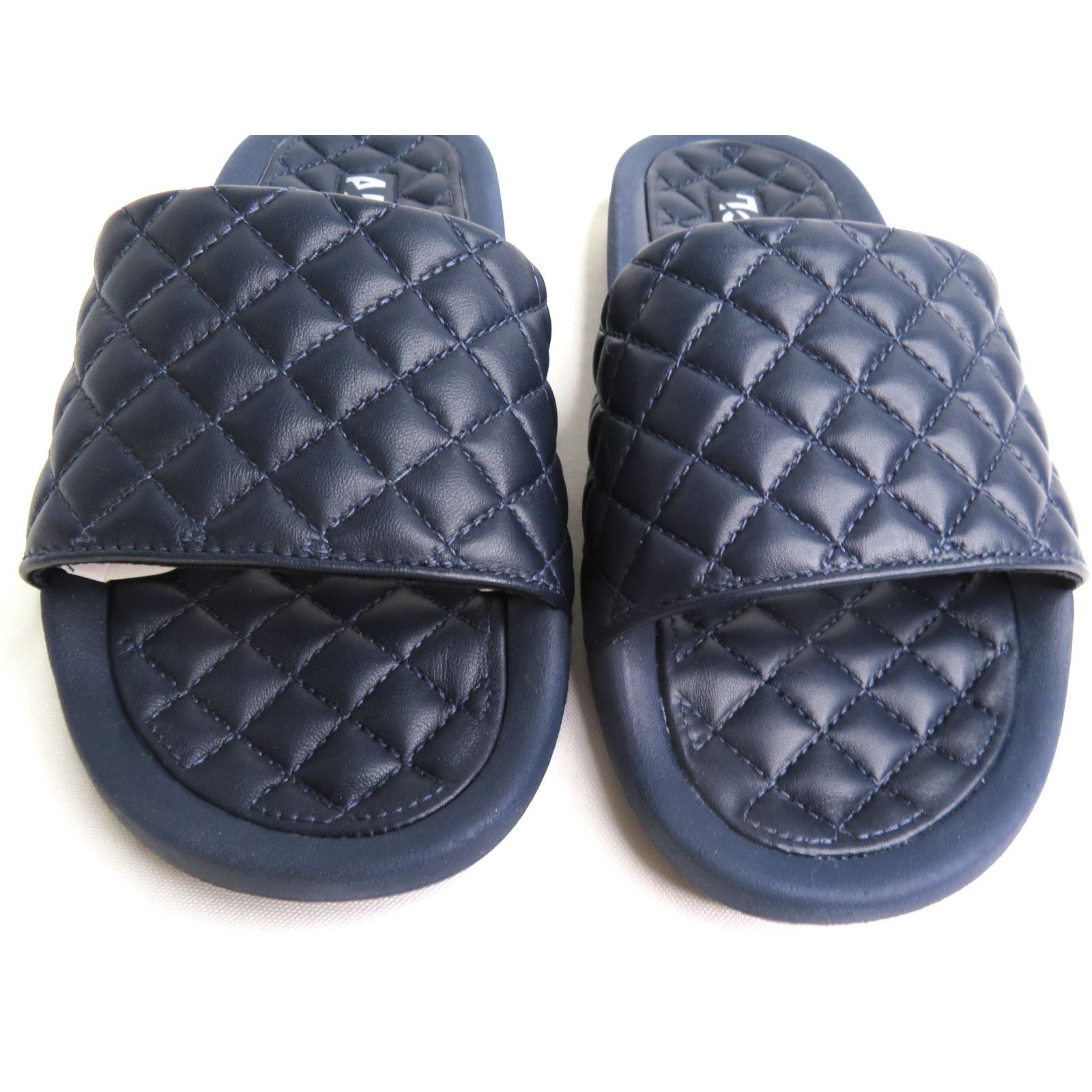 Athletic Propulsion Labs New APL Athletic Propulsion Labs Blue Lusso Leather Slides Size US 10 / IT 40 - 3 Thumbnail