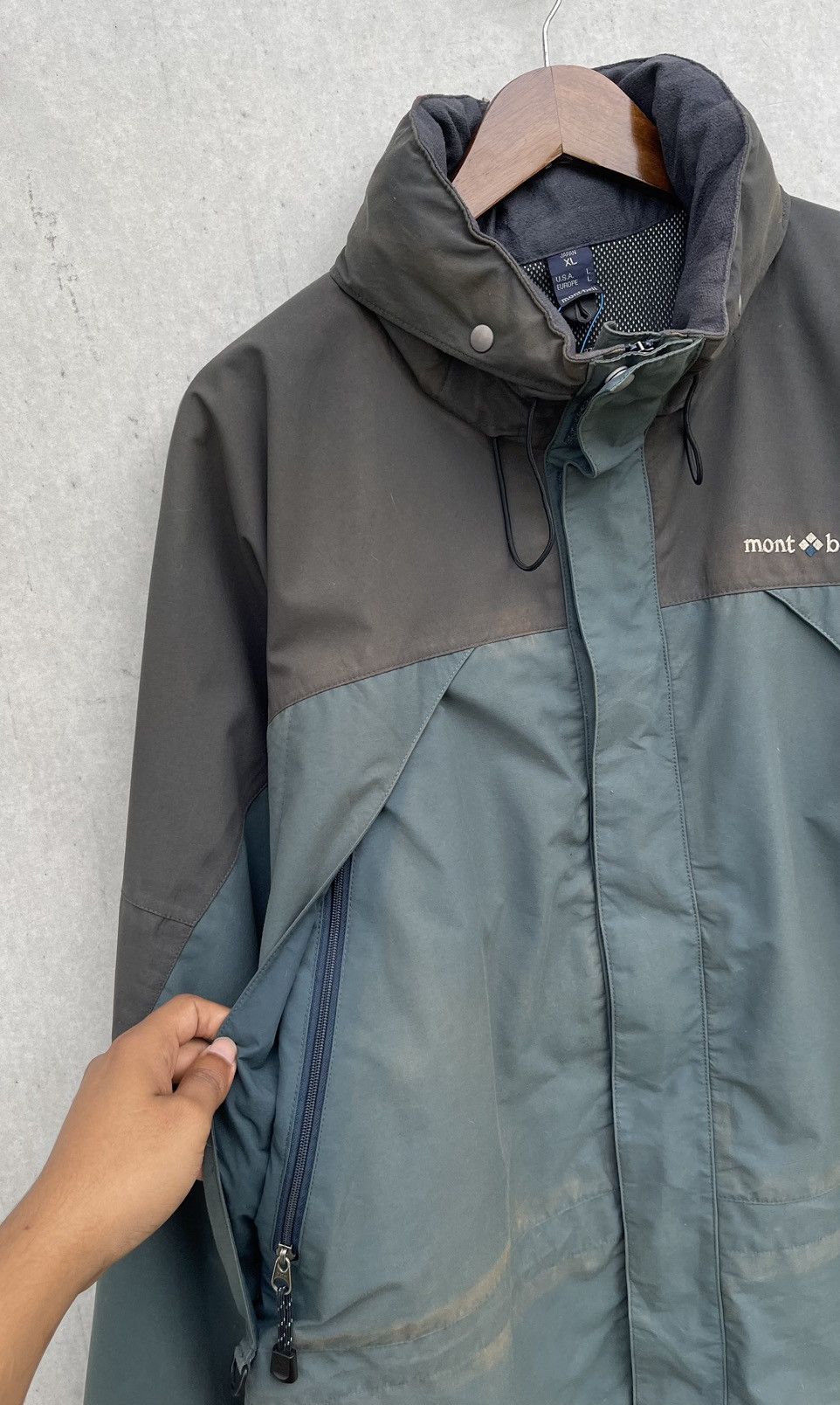 Montbell 🔥Vintage Montbell Men's Gore-Tex Two-tone Hood Jacket Size US XL / EU 56 / 4 - 6 Thumbnail