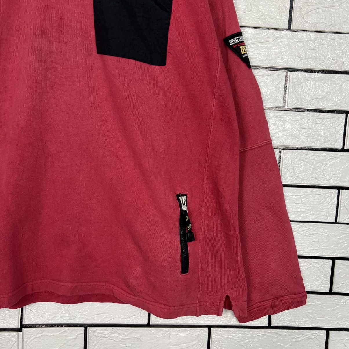 Vintage GEORGE THOMAS HAWKINS Turtleneck Pullover Fleece #4205-C192 Size US L / EU 52-54 / 3 - 7 Thumbnail