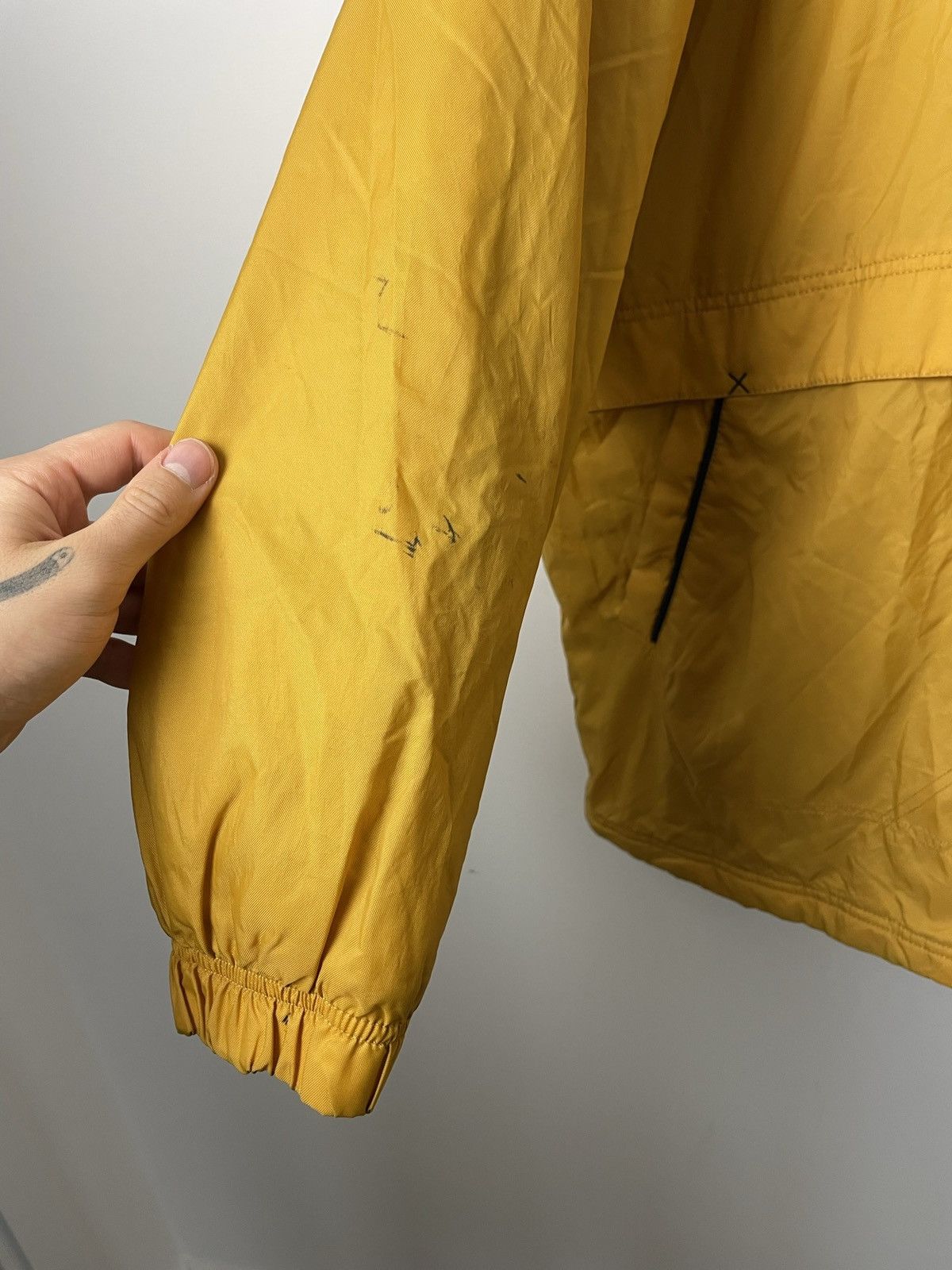 Nike Vintage 90s Nike Big Logo Yellow Jacket Parka Streetwear Size US XL / EU 56 / 4 - 7 Thumbnail