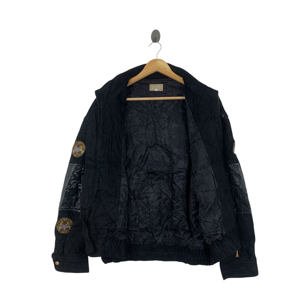 Vintage Vintage FARNESE UKI JAPAN Embossed Logo Patchwork Jacket Size XXL / US 16-18 / IT 52-54 - 4 Thumbnail