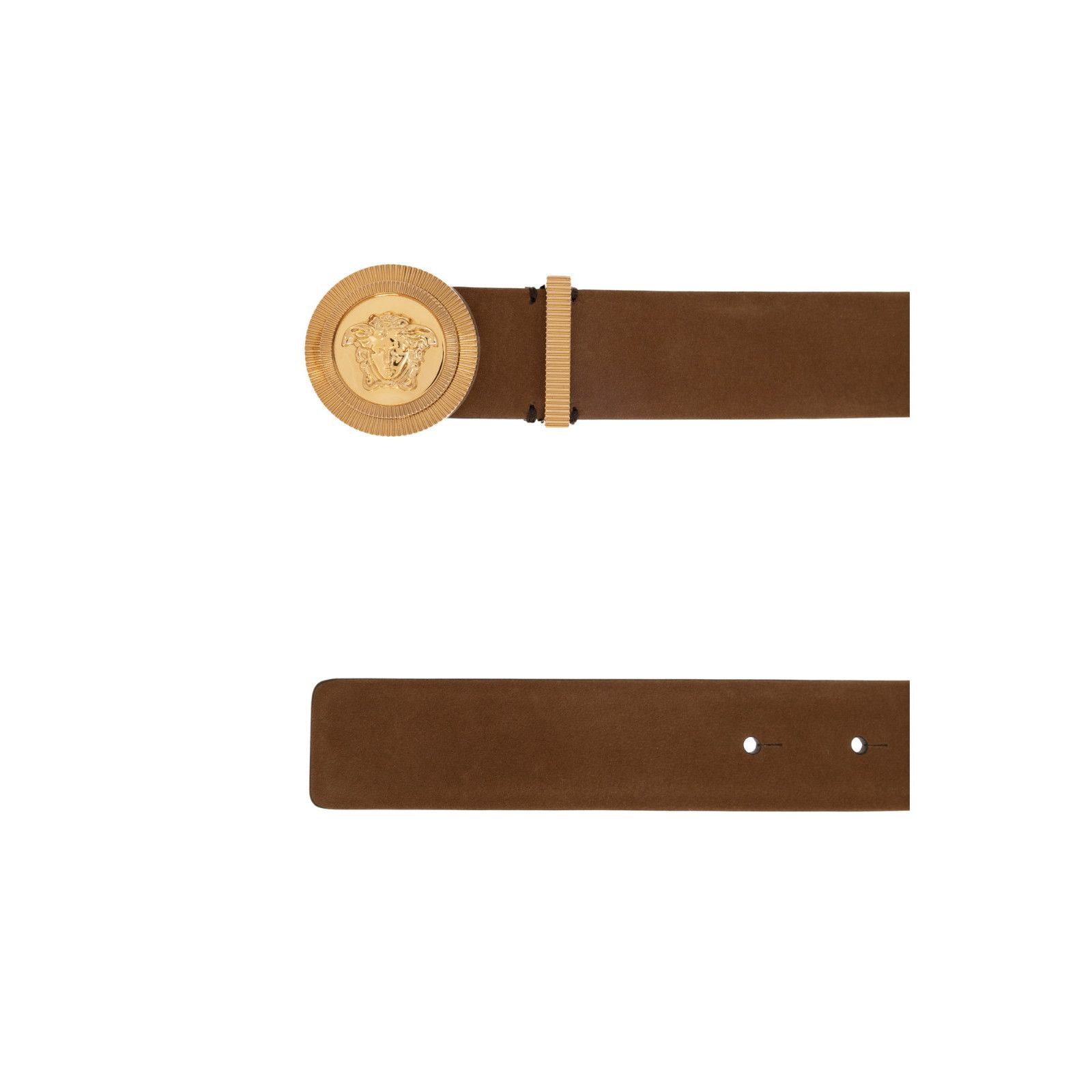Versace VERSACE Brown Suede Belt New & Authentic (Men's size:90;) Size ONE SIZE - 3 Thumbnail