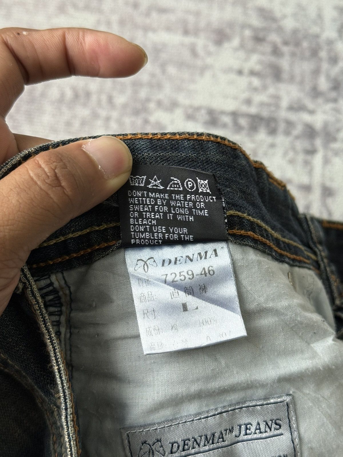 Japanese Brand Denma DF-7 Devil Flared Distressed Denim / GOA Style Size US 29 - 13 Thumbnail