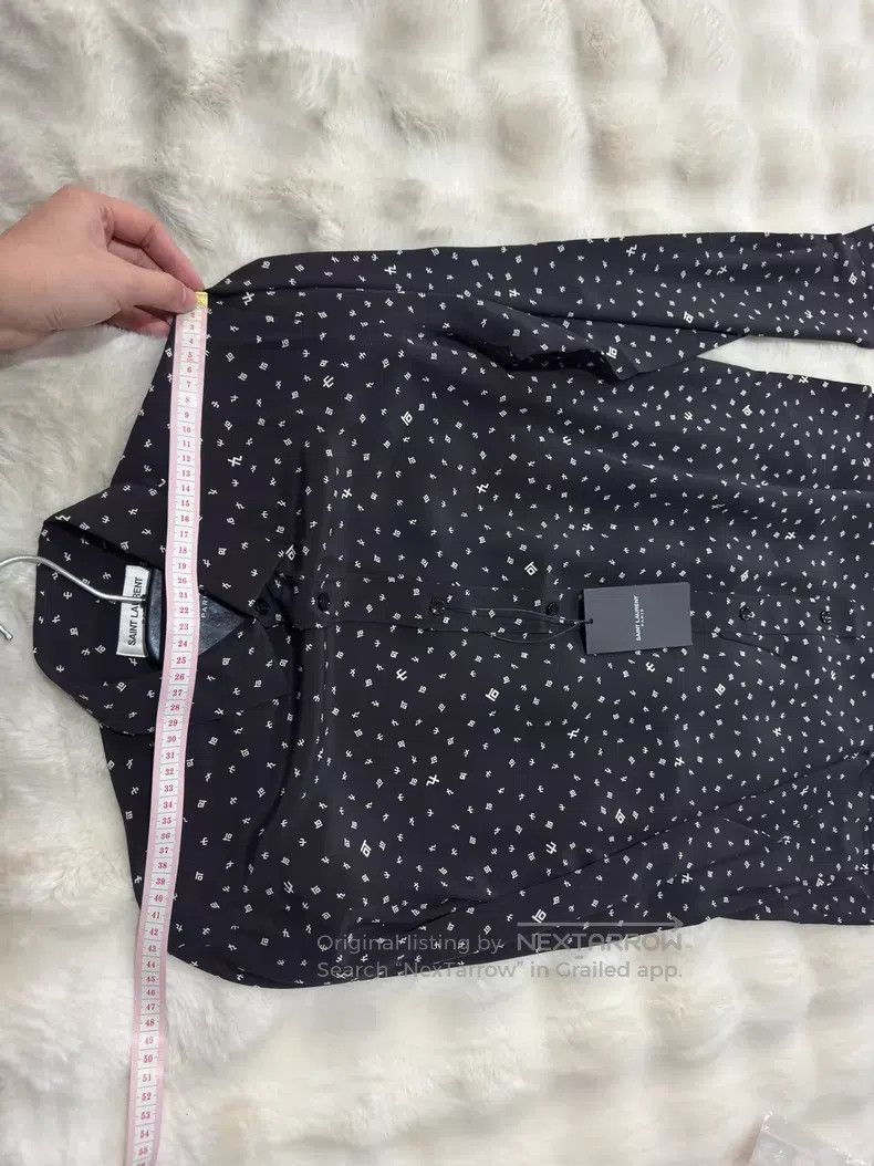 Saint Laurent Paris Saint Laurent Paris size 38 Element Symbol Pure Silk Shirt Size US S / EU 44-46 / 1 - 7 Thumbnail