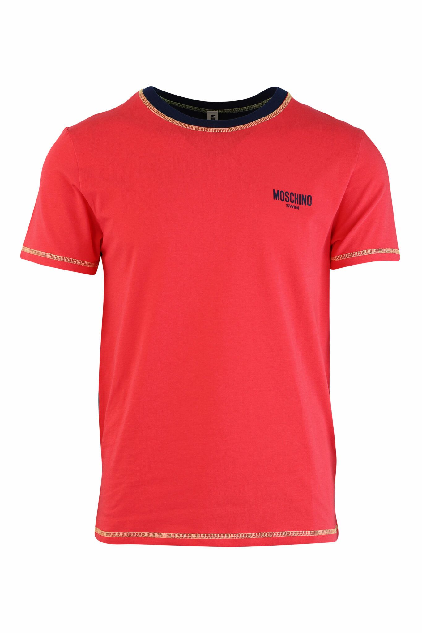 Moschino o1y0225 Logo T-Shirt in Red Size US XS / EU 42 / 0 - 1 Thumbnail
