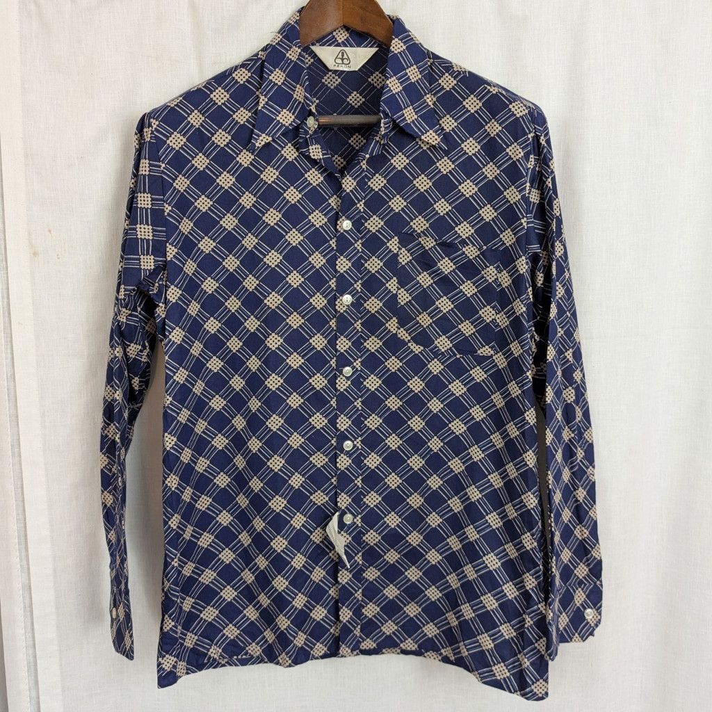 Vintage Deadstock Fekon Hungarian Communist Era Men's "Disco" Shirt Size US S / EU 44-46 / 1 - 5 Thumbnail