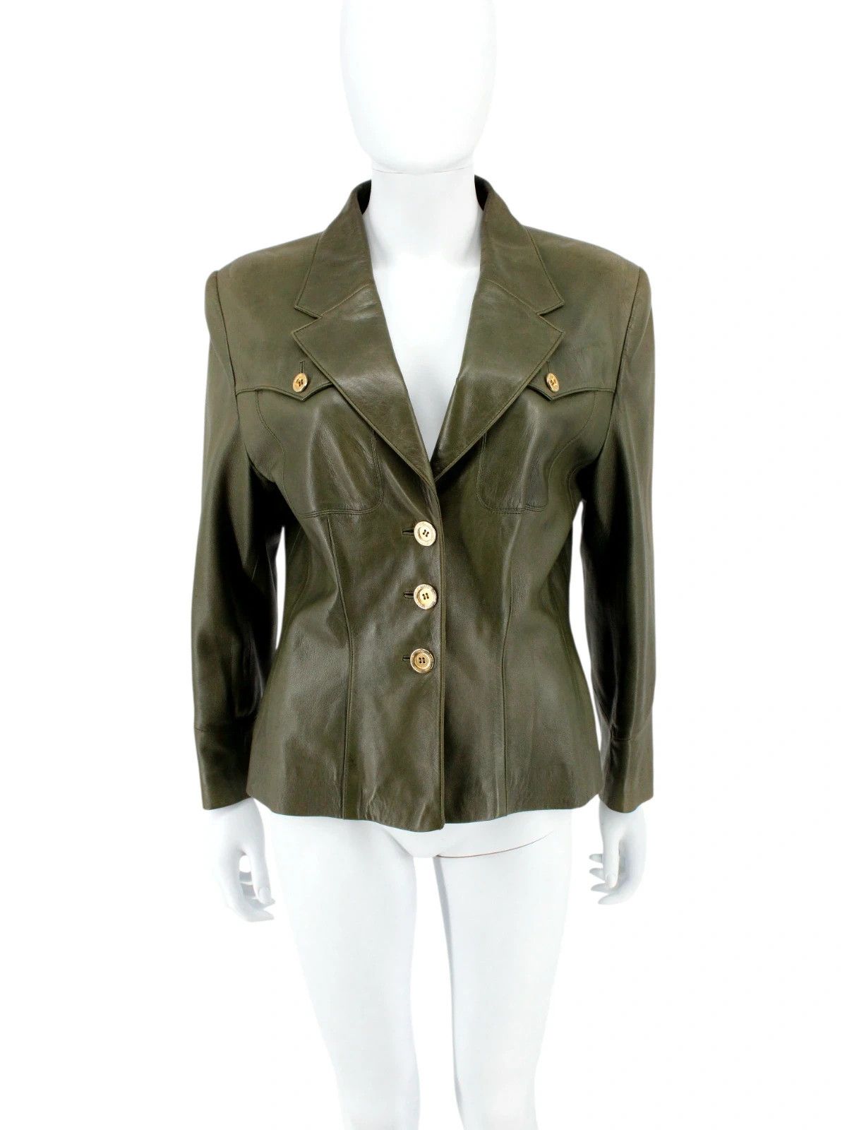 Loewe Loewe Military Leather Jacket Size XL / US 12-14 / IT 48-50 - 1 Thumbnail