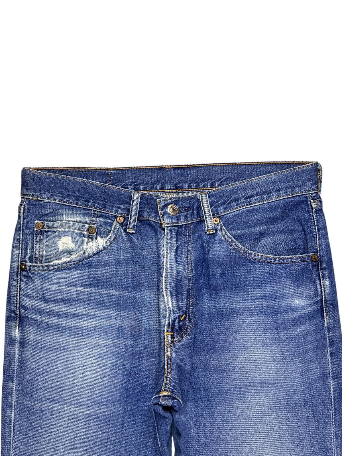 Levi's Vintage 90s Levis 517 Distressed Flare Bootcut Jeans Size US 32 / EU 48 - 4 Thumbnail