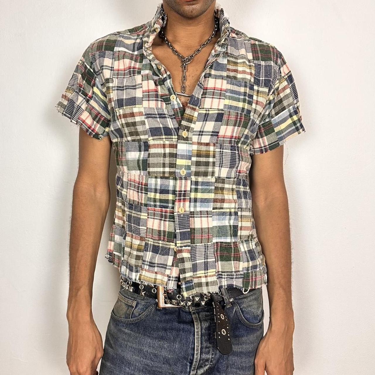 Brooks Brothers ASTROBOI* DECONSTRUCTED PATCHWORK CUT OFF SHIRT _ LARGE Size US L / EU 52-54 / 3 - 3 Thumbnail