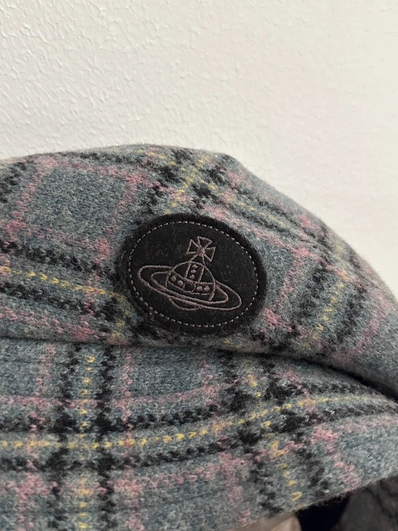 Vivienne Westwood Vivienne Westwood Red checkered hat with metal label and o Size ONE SIZE - 4 Thumbnail