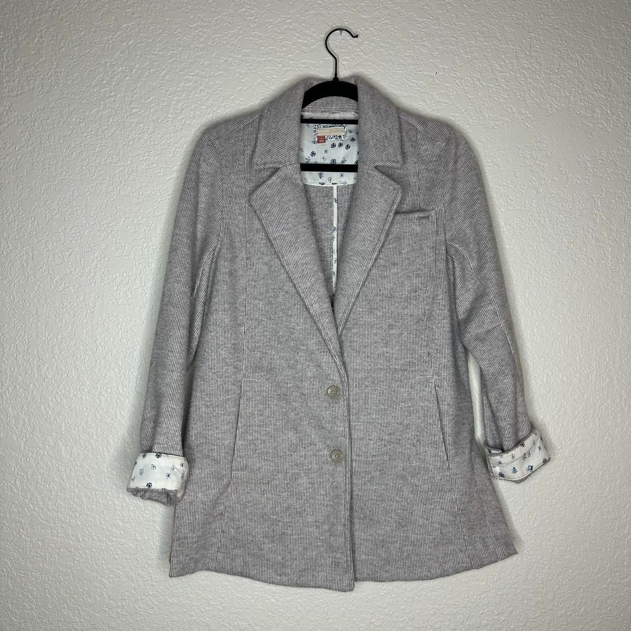 Anthropologie Anthropologie Long Wool Blazer Size S / US 4 / IT 40 - 1 Thumbnail
