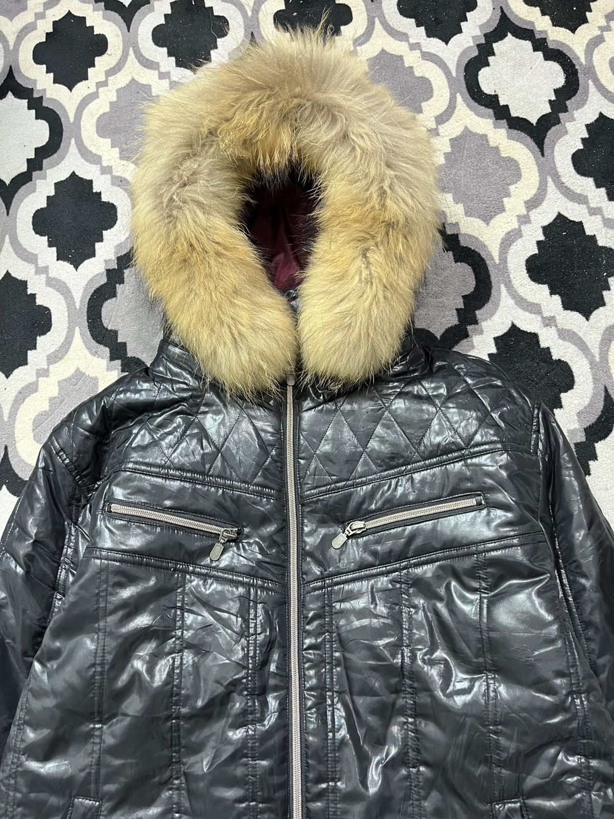 Spinash Spinach faux fur punk puffer jacket Size US L / EU 52-54 / 3 - 3 Thumbnail
