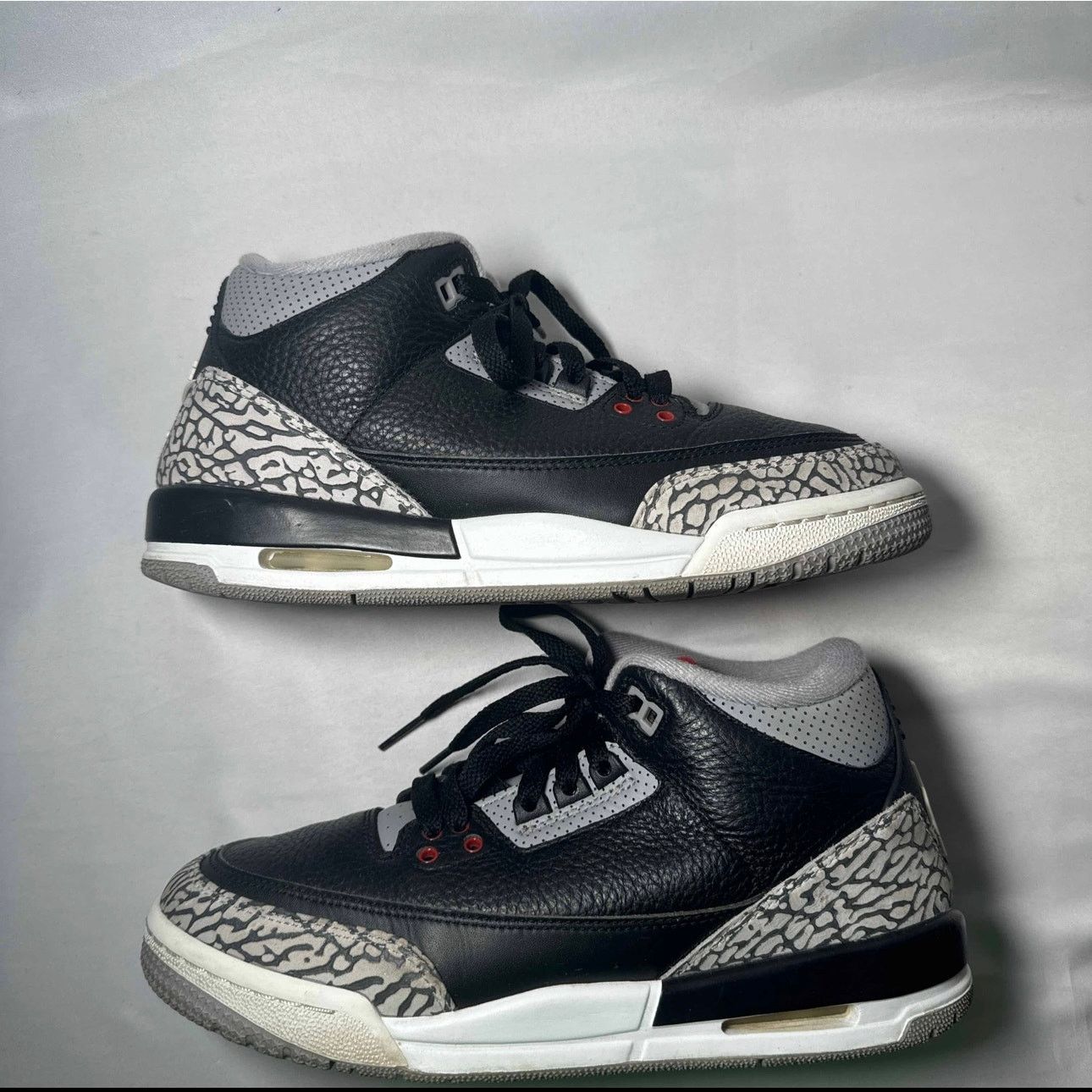 Jordan Brand × Nike Size 7 Air Jordan 3 Retro OG BG Black Cement 2018 Men's Shoe Size US 7 / EU 40 - 2 Thumbnail