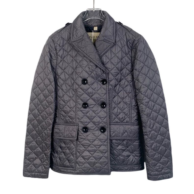 Burberry Burberry Brit Gray Quilted Cotton Coat Size US S / EU 44-46 / 1 - 1 Thumbnail