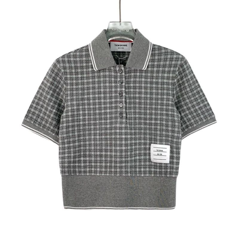 Thom Browne Thom Browne Gray cotton turned-down single row knitted sho Size XS / US 0-2 / IT 36-38 - 1 Thumbnail
