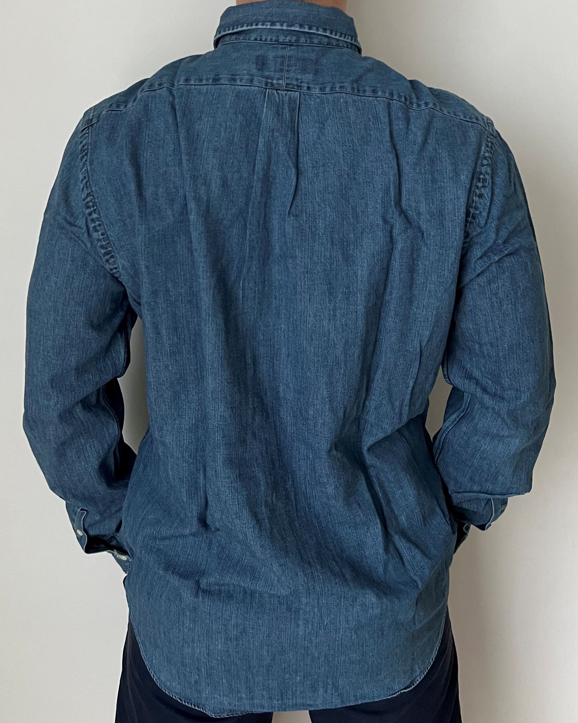 Polo Ralph Lauren RALPH LAUREN PONY DENIM SHIRT SLIM FIT XL Size US XL / EU 56 / 4 - 3 Thumbnail