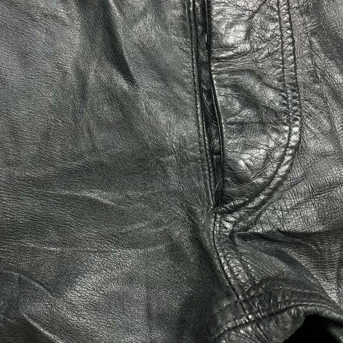 Helmut Lang Vintage Helmut lang leather pants Size US 30 / EU 46 - 12 Thumbnail