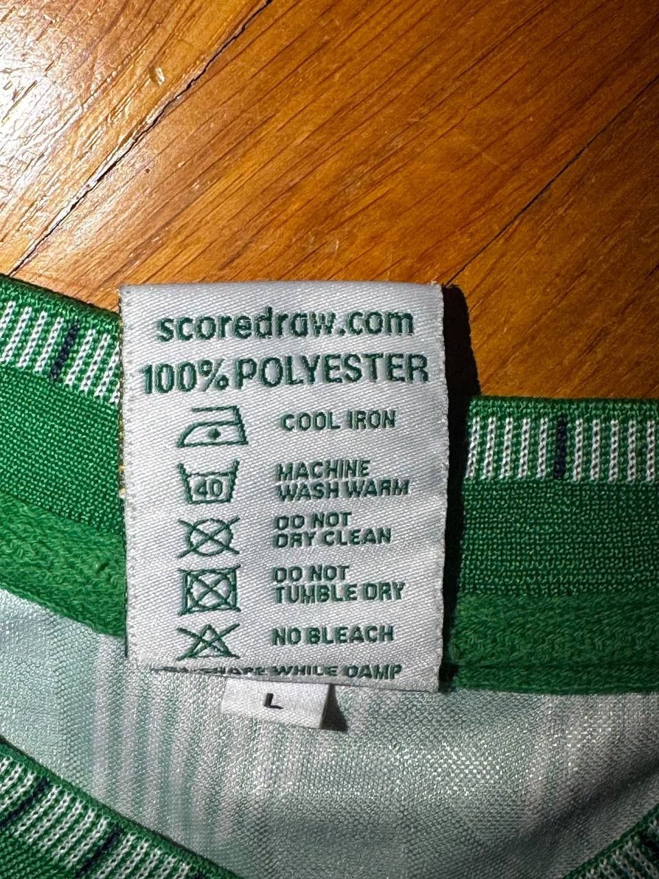 Chelsea Soccer Score Draw Northern Ireland 1990 vintage soccer jersey Size US L / EU 52-54 / 3 - 4 Thumbnail