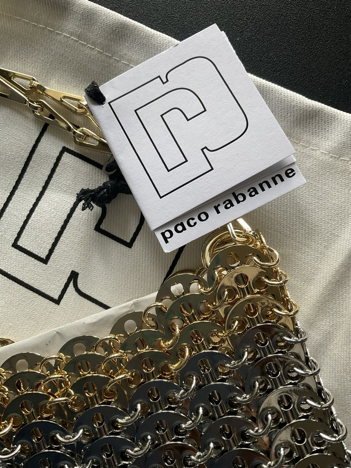 Paco Rabanne Paco Rabanne Iconic Silver Nano bag Size ONE SIZE - 6 Thumbnail