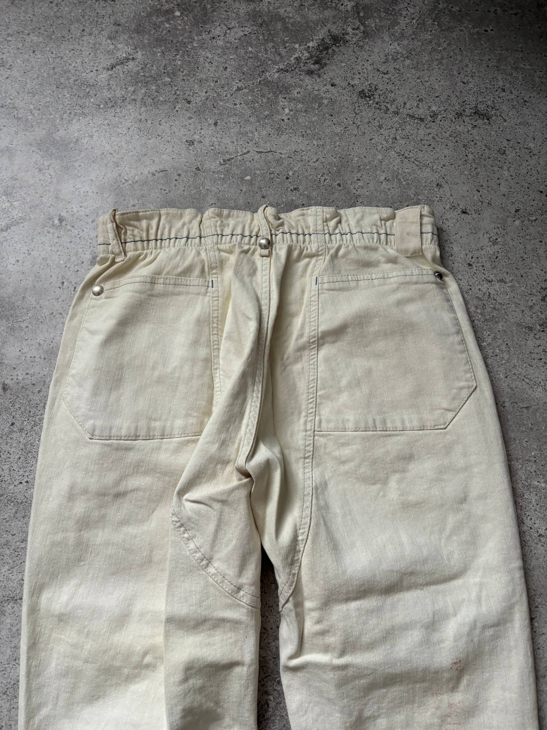 Japanese Brand Avant Garde High Use Patchwork Pants Waxed Cottone Size US 32 / EU 48 - 11 Thumbnail