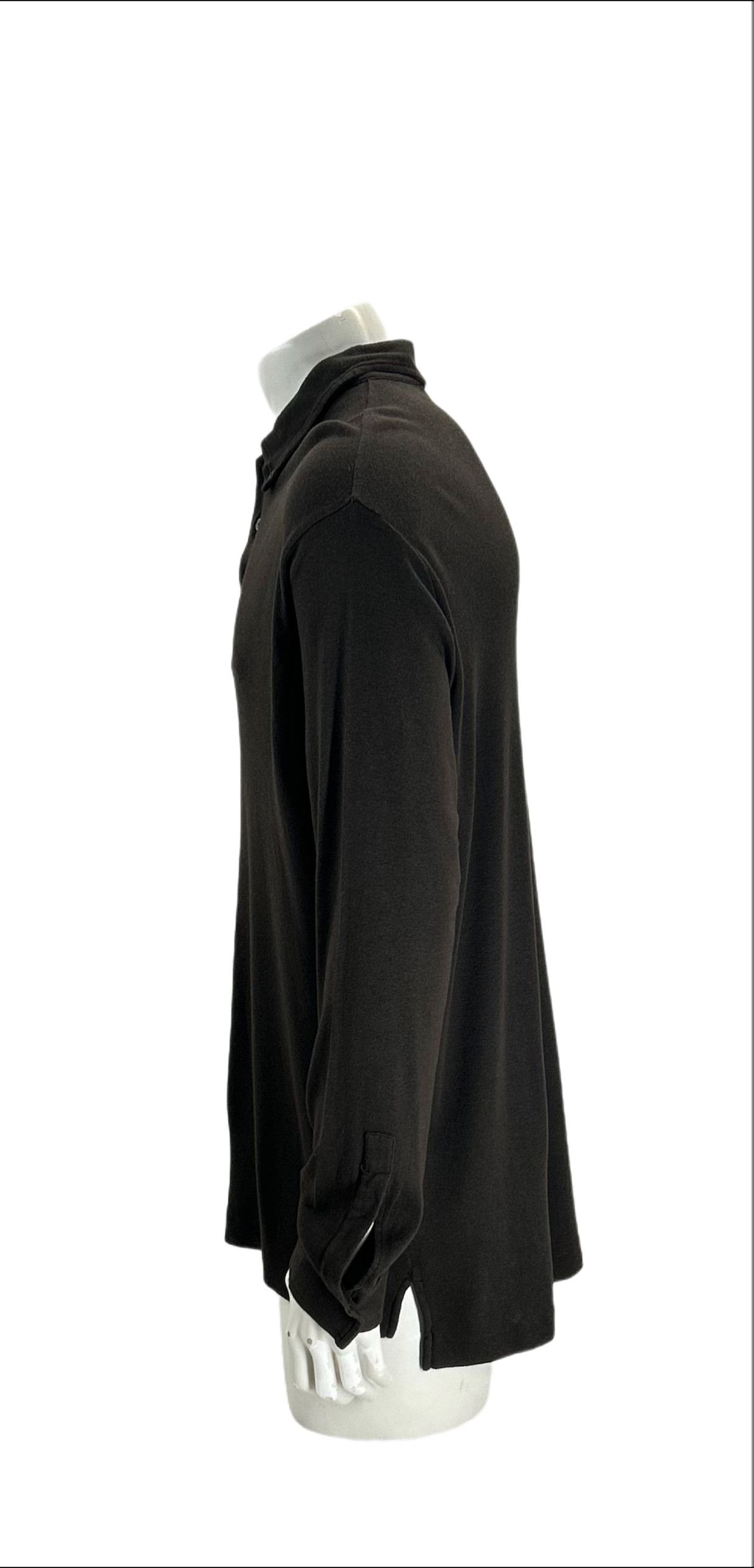 C.P. Company CP Company Black Long Sleeve Button Down Polo Shirt Size US XL / EU 56 / 4 - 2 Thumbnail