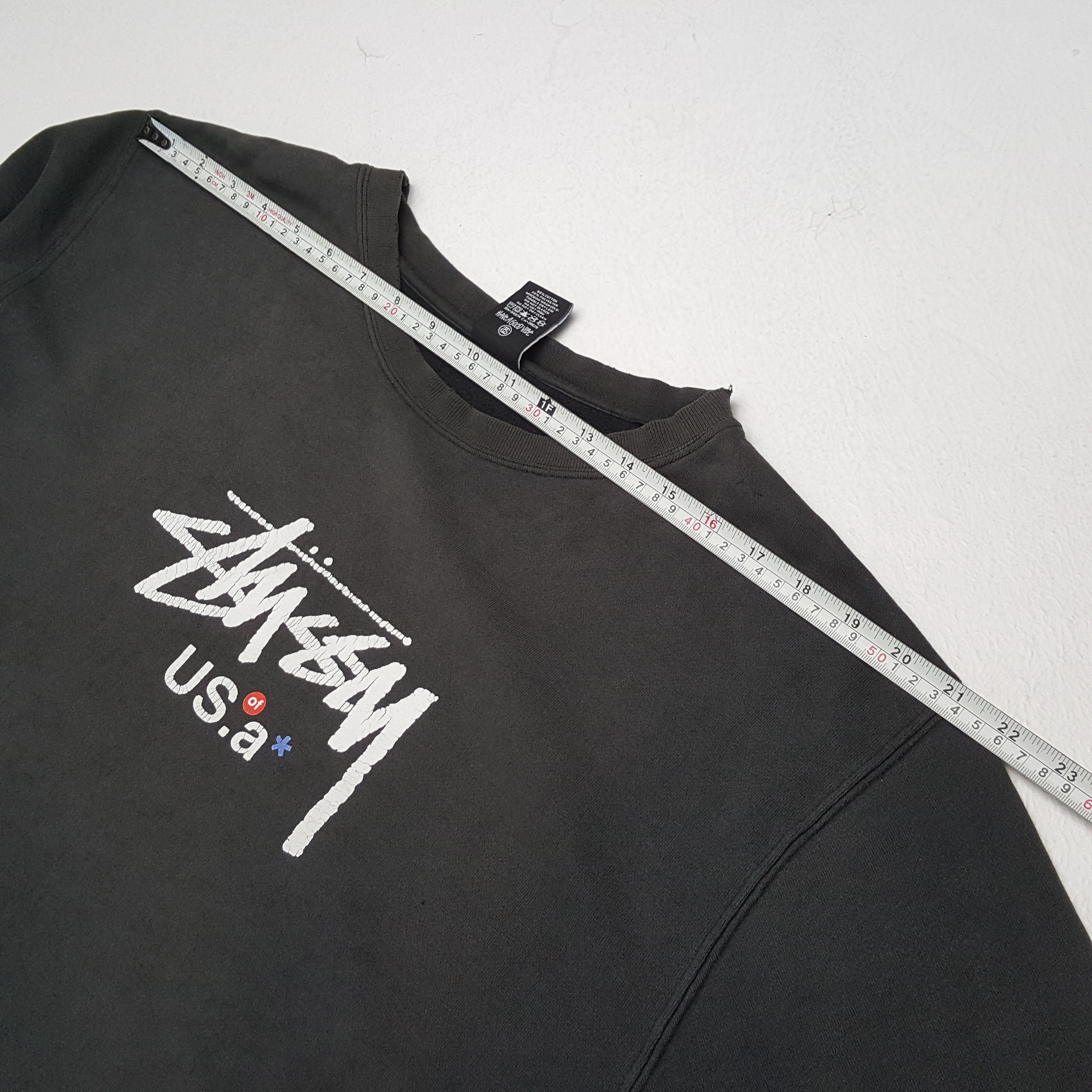 Stussy × Vintage Vintage STUSSY Streetwear Skateboard Distressed Sweatshirts Size US XL / EU 56 / 4 - 4 Thumbnail
