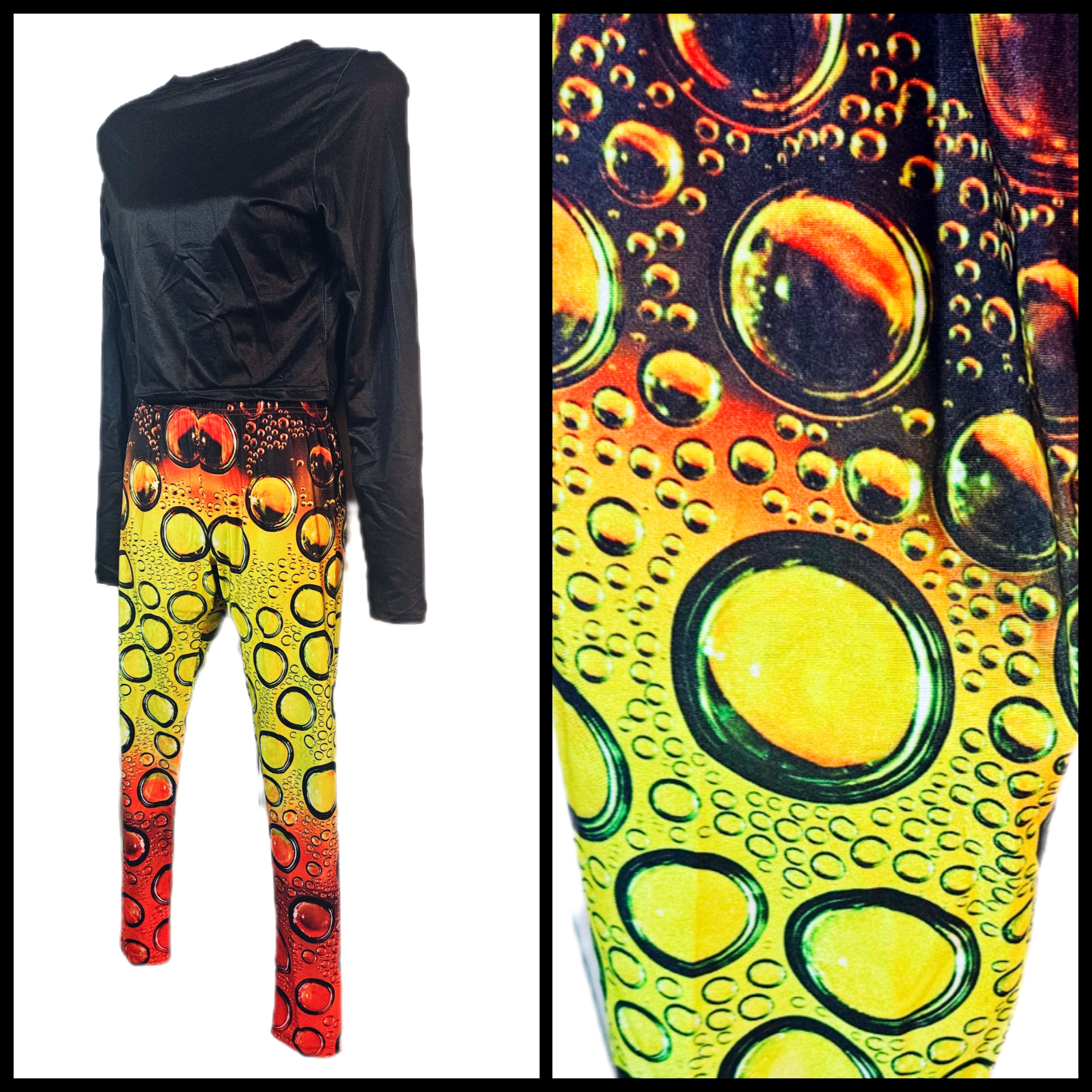 Other Cult Print Bubble/Oil Slick Leggings Women’s Size M Size 28" / US 6 / IT 42 - 1 Thumbnail