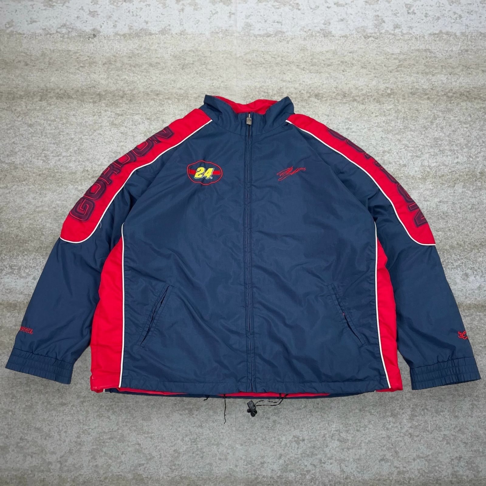 Chase Authentics Vintage 90s Jeff Gordon Windbreaker Jacket Men 2XL Navy Blue Size US XXL / EU 58 / 5 - 1 Thumbnail