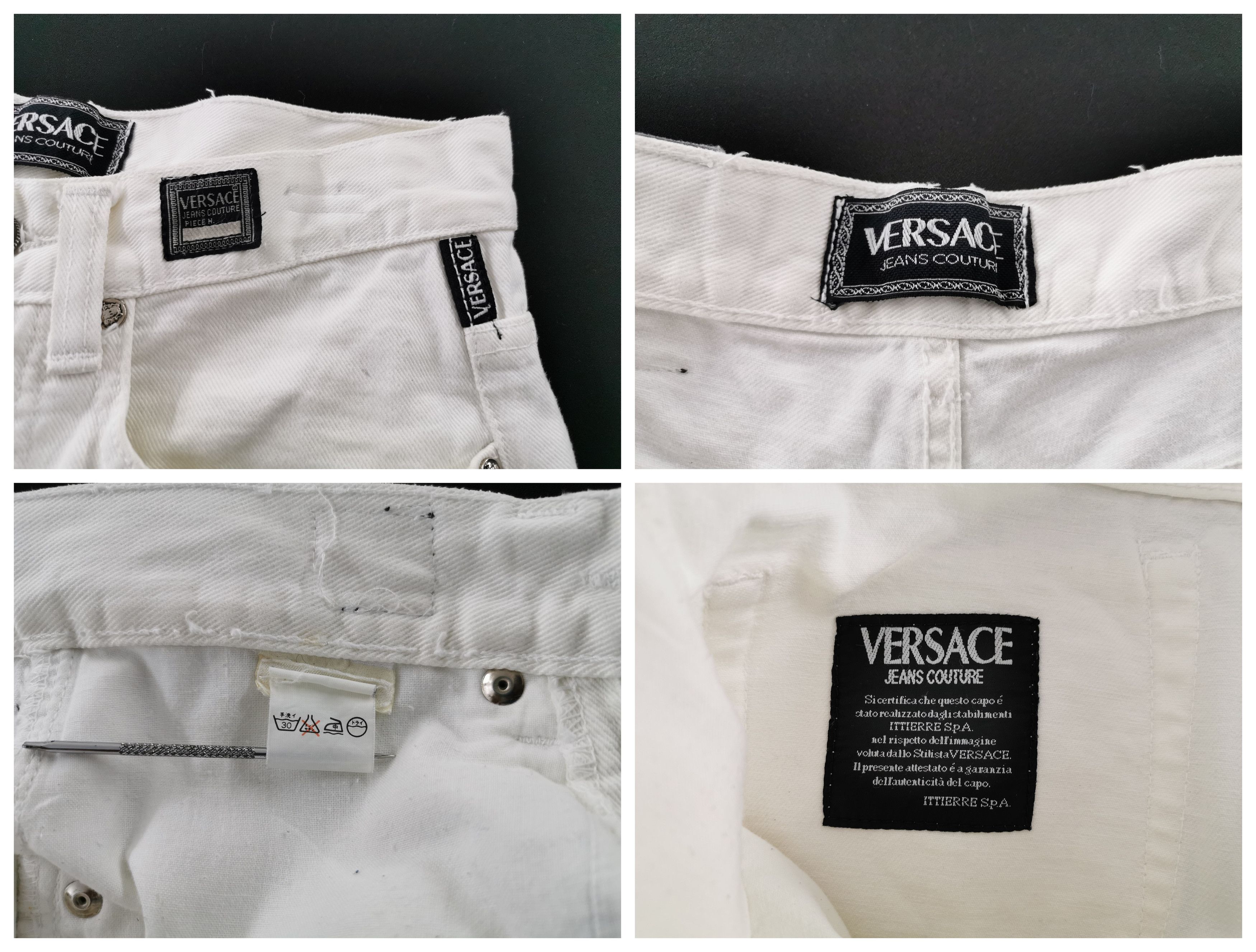 Versace Distressed Jeans Vintage Versace Denim Jeans Size 28 Size US 28 / EU 44 - 8 Thumbnail