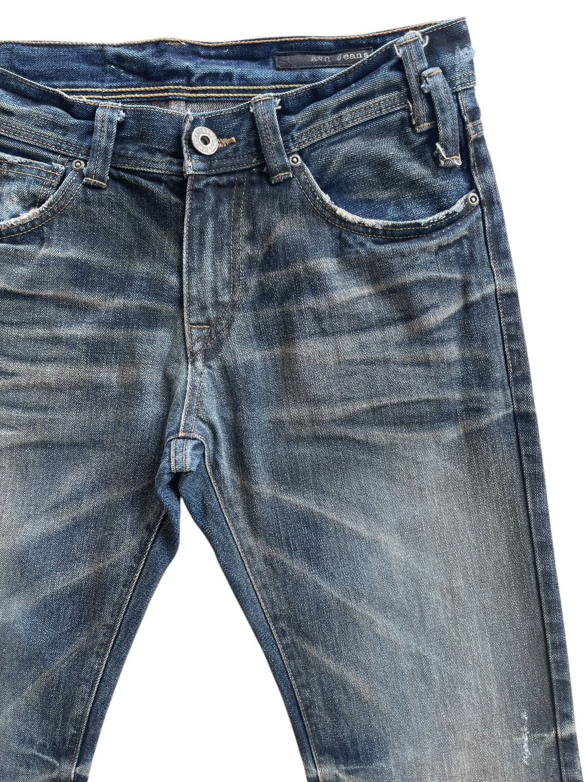 Vintage A.V.H Distressed Rusty Faded Studded Denim Size US 30 / EU 46 - 7 Thumbnail