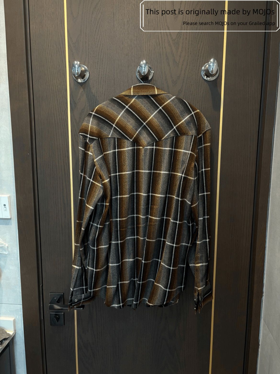Celine Sz 39 Celine 20AW Plaid Wool Shirt Size US M / EU 48-50 / 2 - 2 Thumbnail