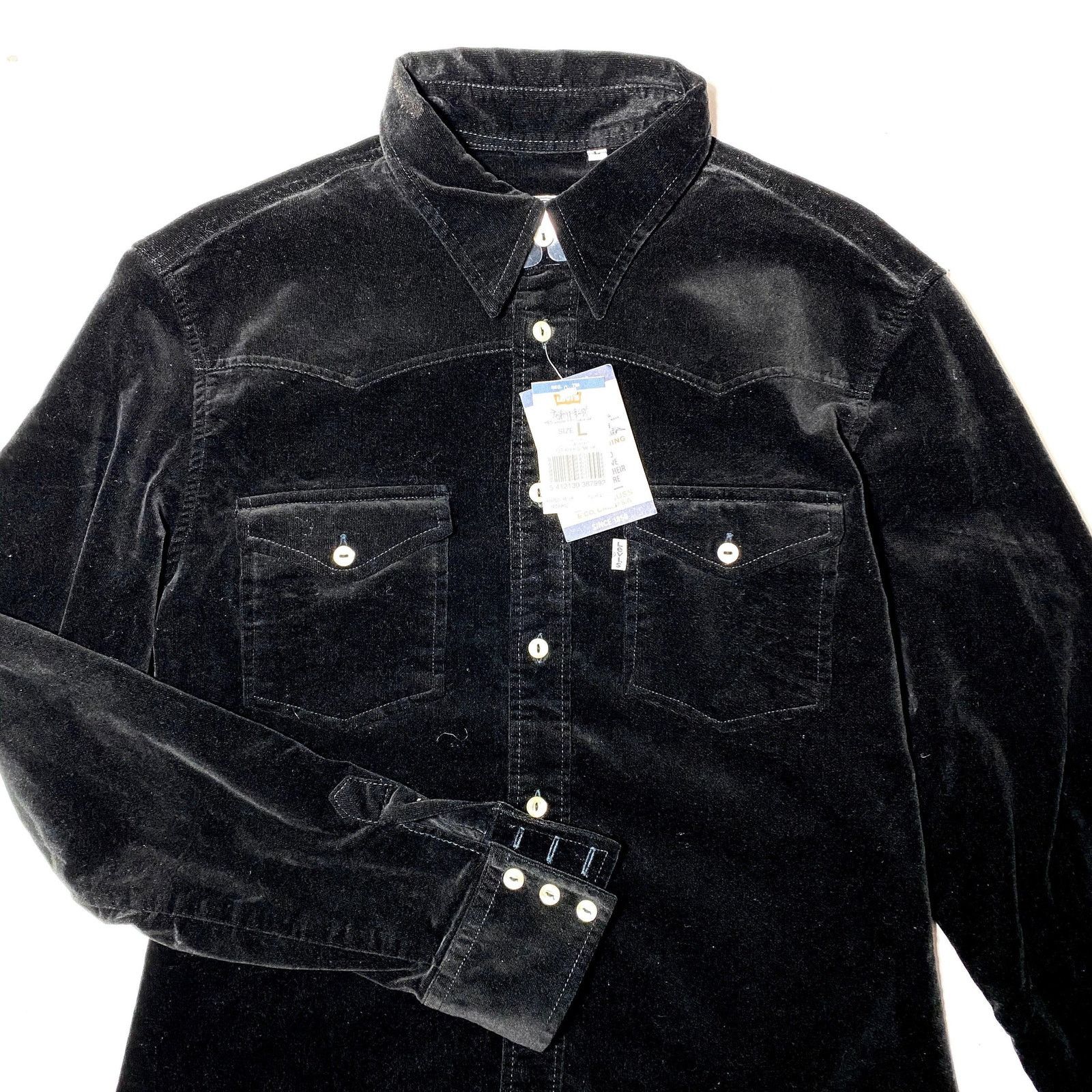 Levi's Levi’s NWT 90s black velvet ladies winter shirt, mint S & L Size S / US 4 / IT 40 - 5 Thumbnail