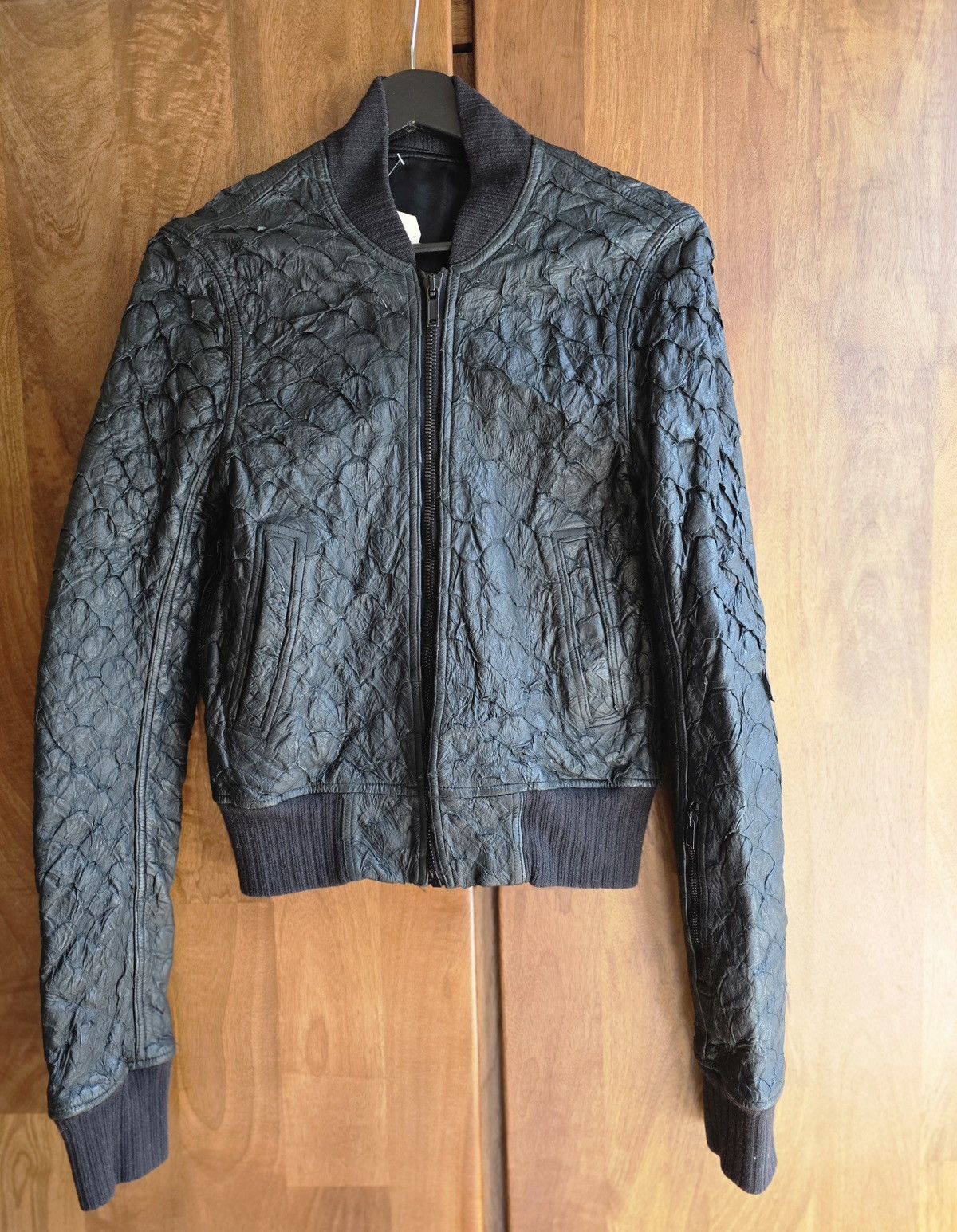 Rick Owens Rick Owens FW16 Mastodon Pirarucu Bomber Jacket Size US M / EU 48-50 / 2 - 1 Thumbnail