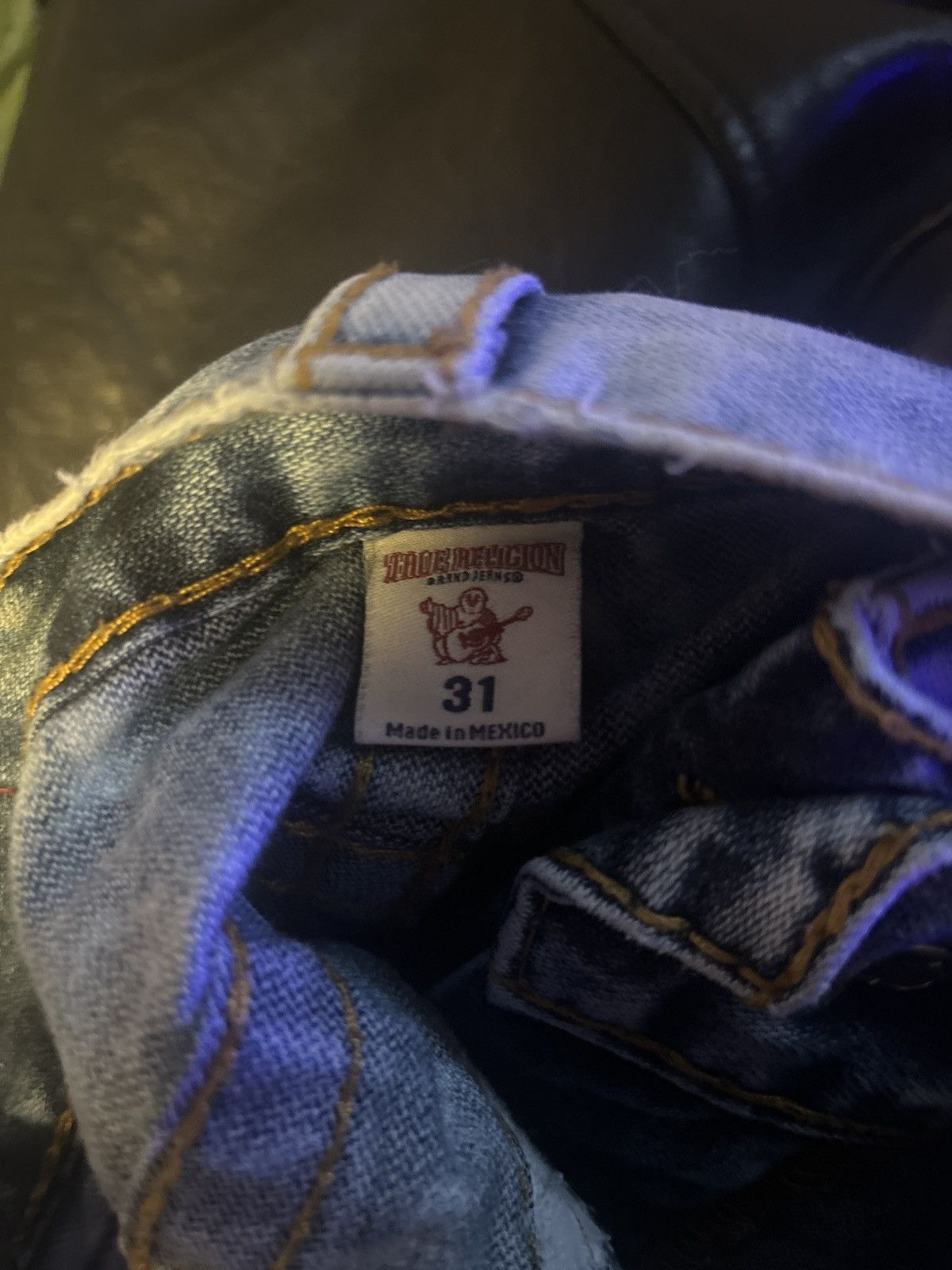 True Religion RARE true religion straight acid wash jeans Size US 31 - 6 Thumbnail