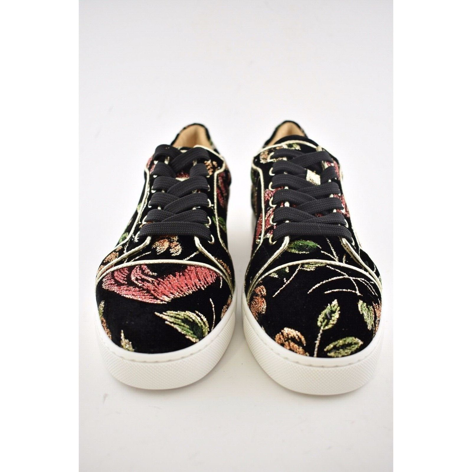 Christian Louboutin Christian Louboutin Flat Black Velvet Low Top Sneaker 41 Size US 11 / IT 41 - 6 Thumbnail