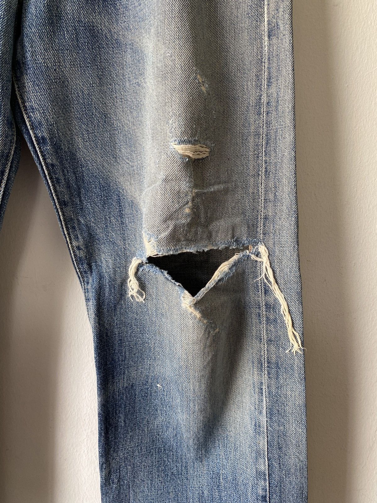 Levi's Vintage 90s Levi’s 503B Selvedge Distressed Denim Size US 29 - 6 Thumbnail