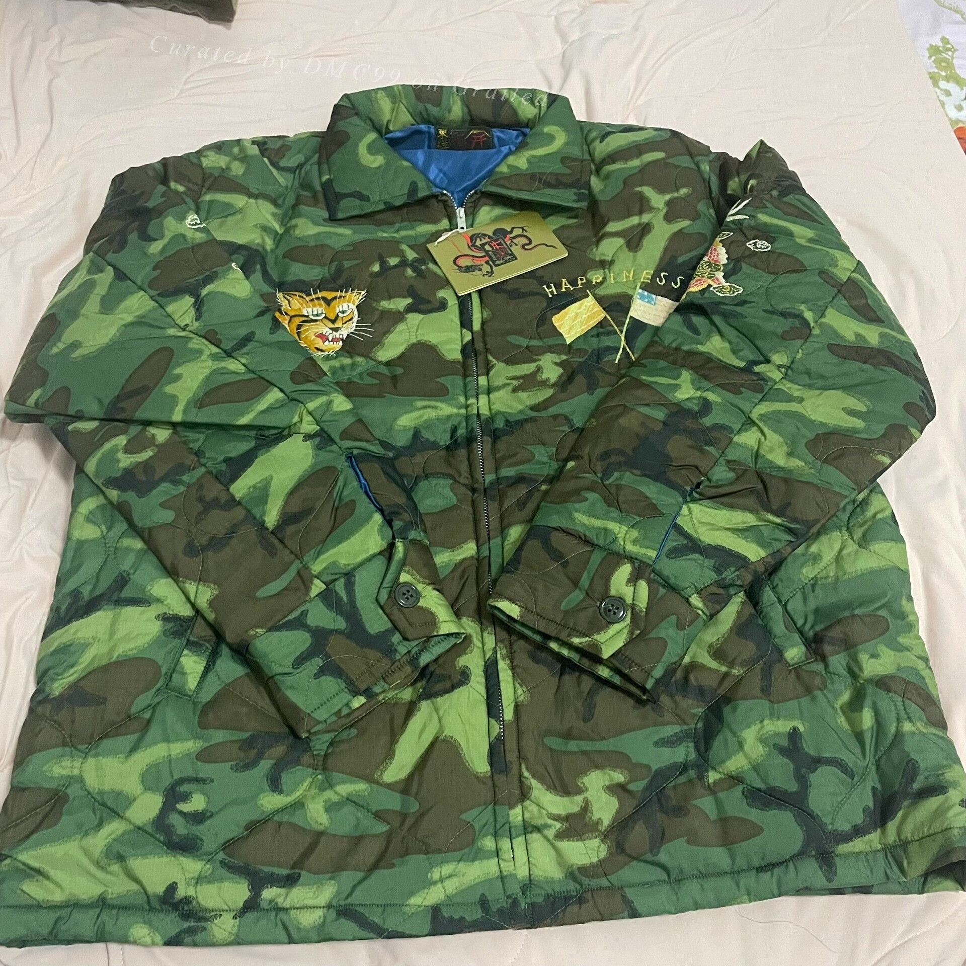 Tailor Toyo TAILOR TOYO Military Camo Vietnam Map Quilted Jacket Size US XL / EU 56 / 4 - 1 Thumbnail