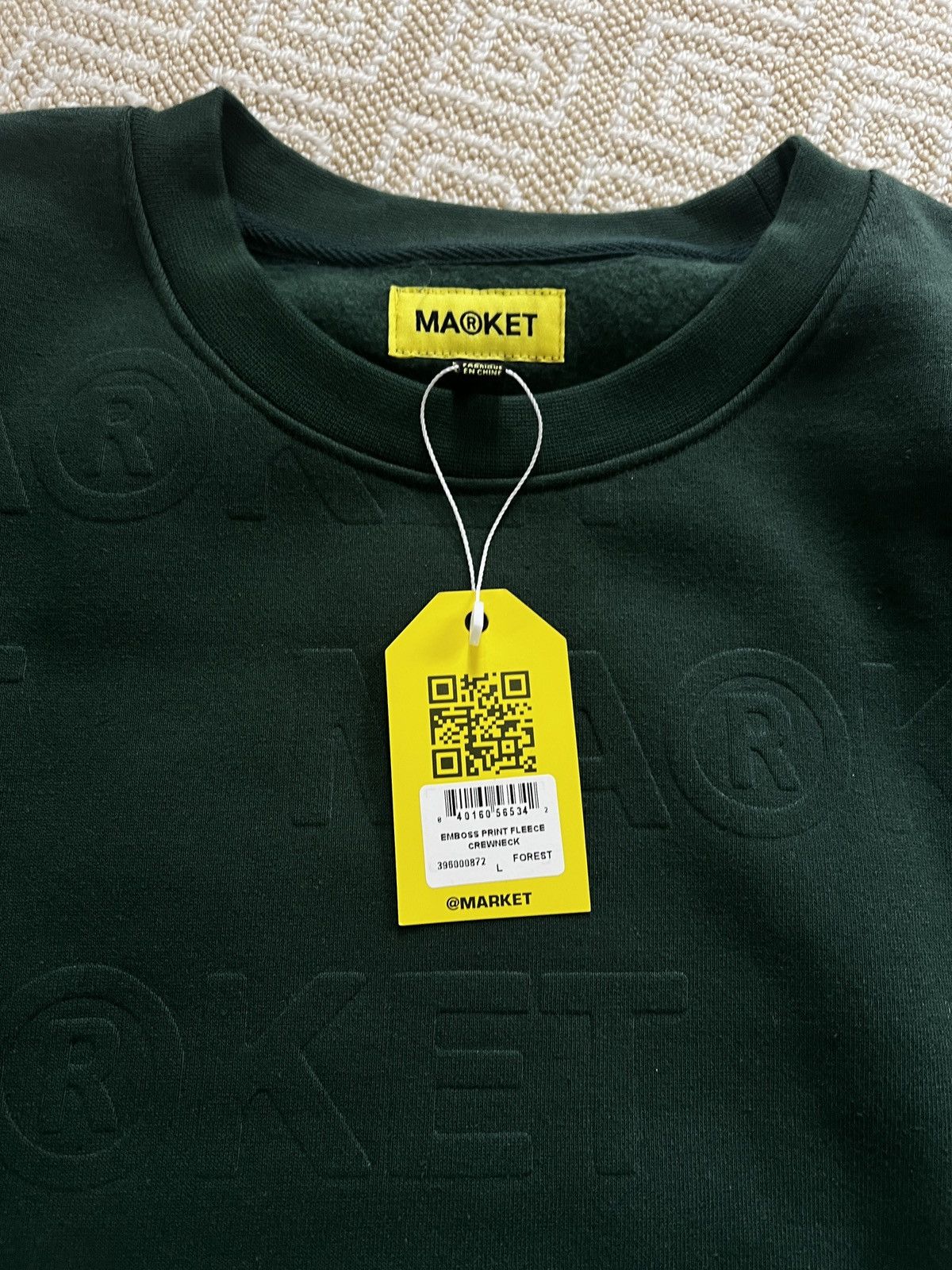 Market MARKET EMBOSS PRINT FLEECE CREWNECK Size US L / EU 52-54 / 3 - 5 Thumbnail