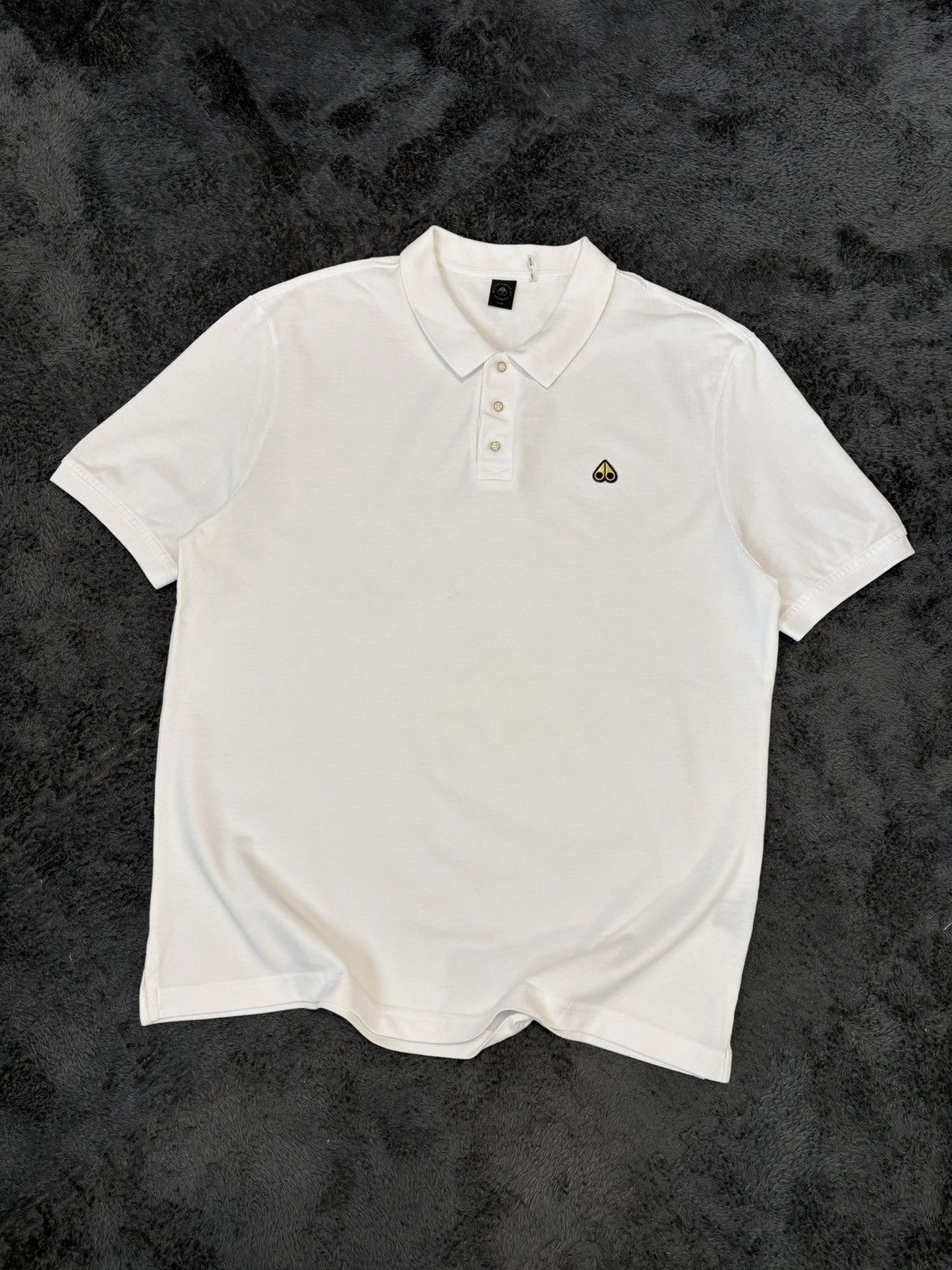 Moose Knuckles Moose Knuckles Basic White Polo Shirt Size US L / EU 52-54 / 3 - 1 Thumbnail