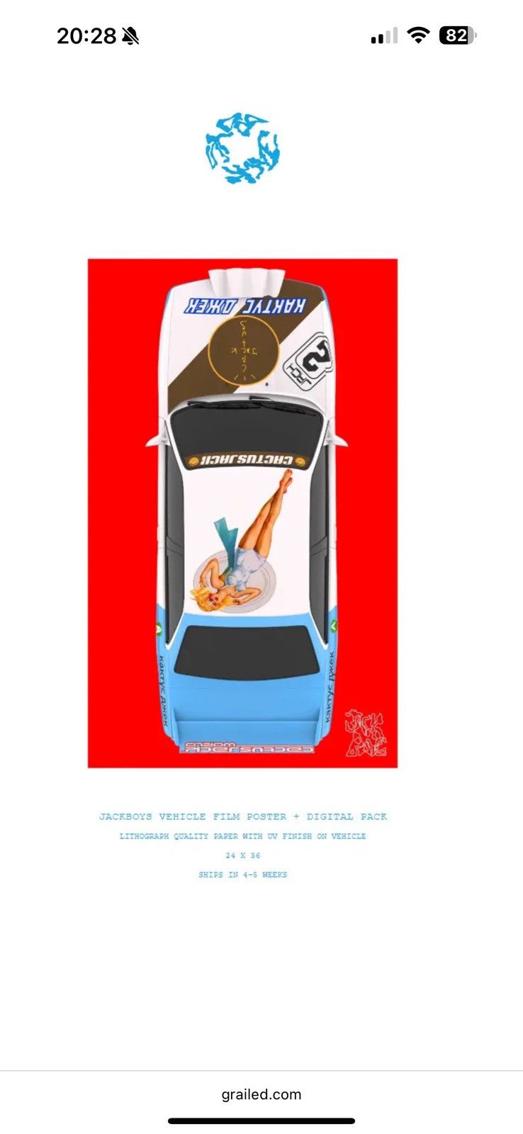 Travis Scott Travis Scott Jackboys Vehicle poster Size ONE SIZE - 1 Thumbnail