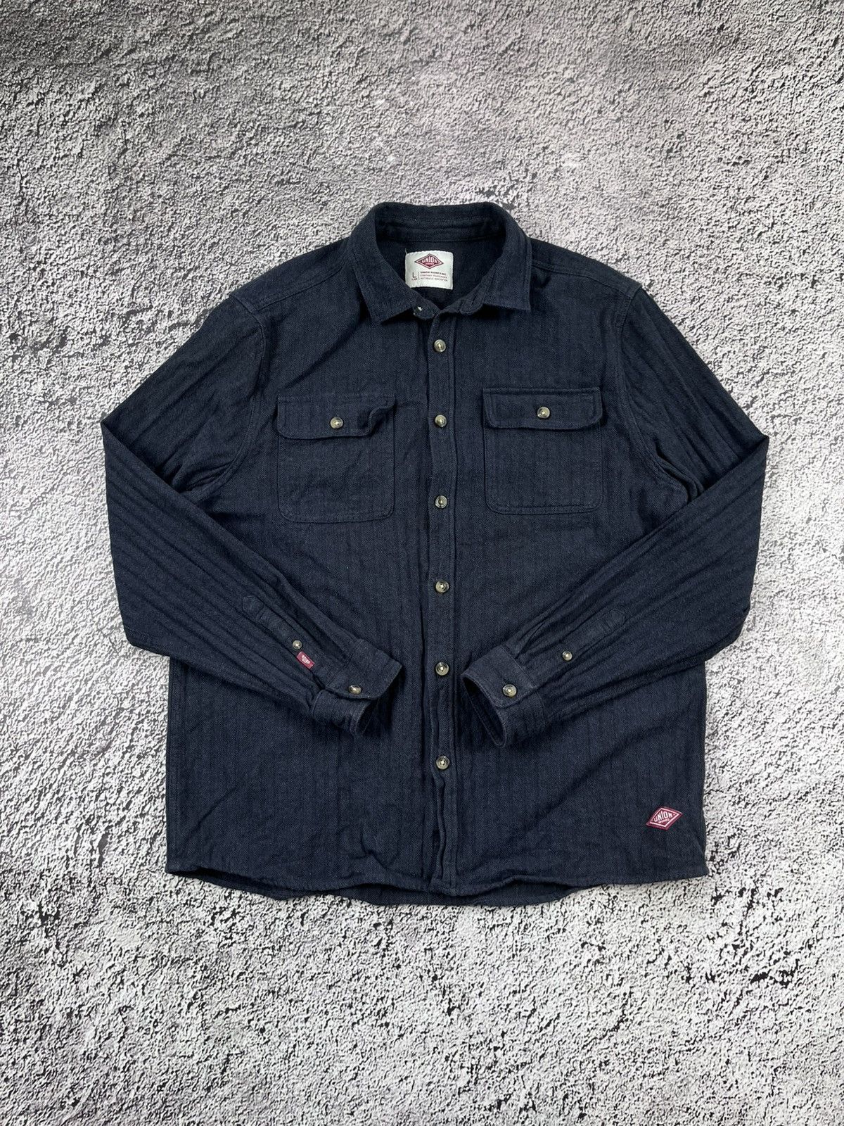 Union LA Vintage Union Works Navy Flannel Shirt casual streetwear L Size US L / EU 52-54 / 3 - 1 Thumbnail