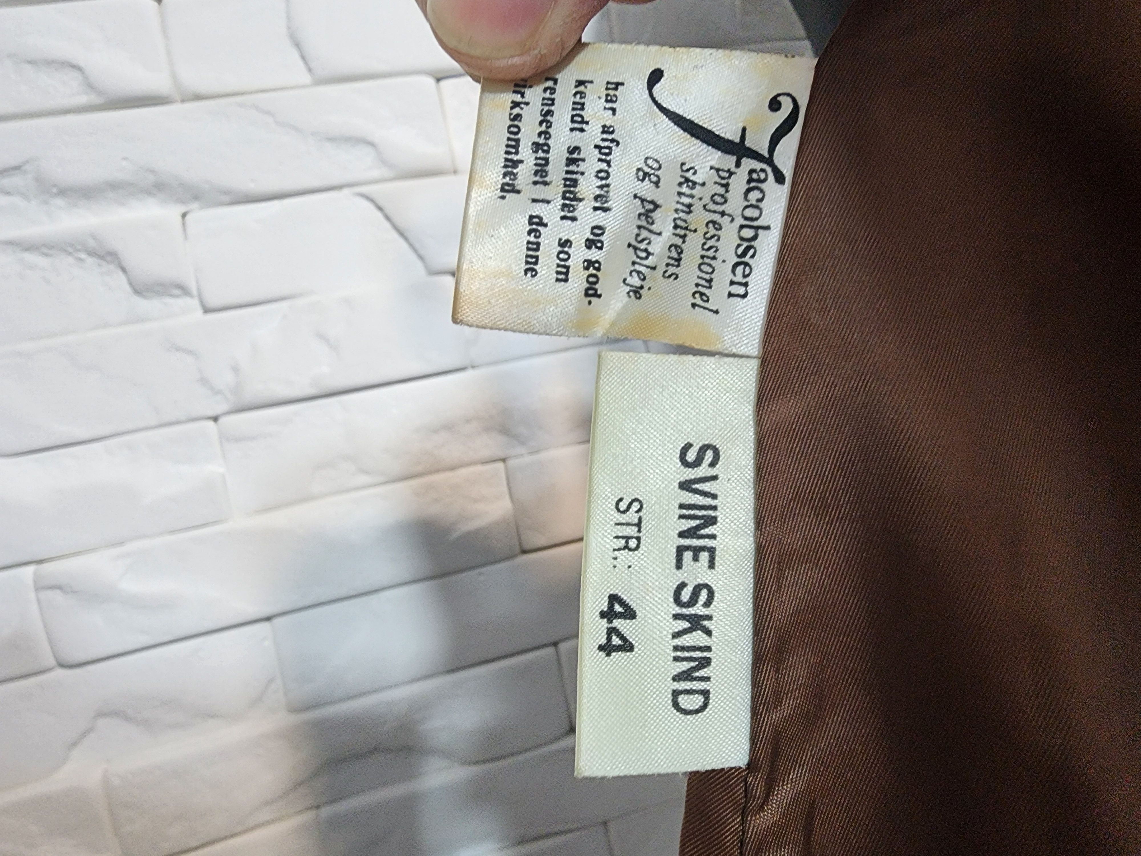 Other Brown Flared Leather Skirt with Pockets. Size 32" / US 10 / IT 46 - 9 Thumbnail
