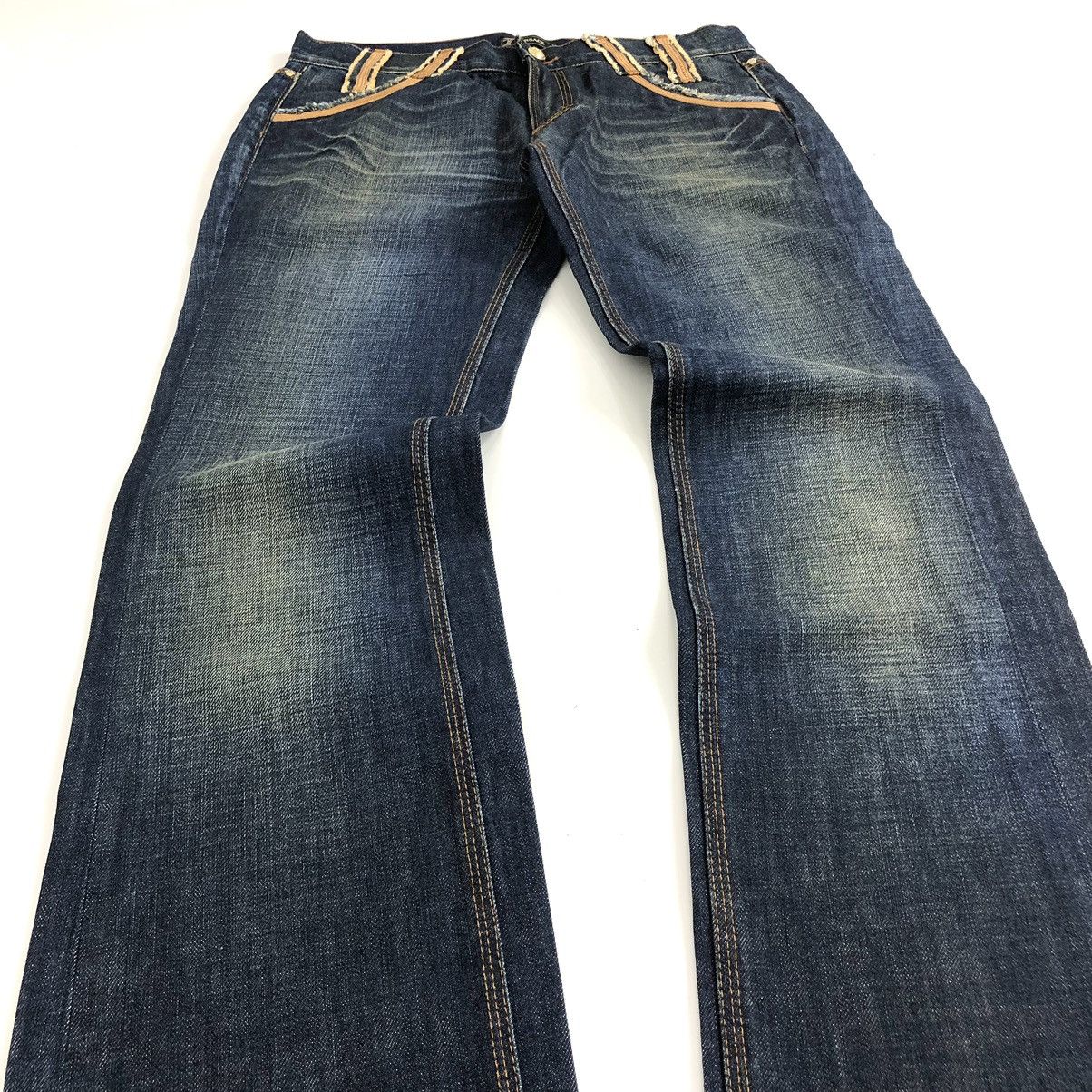 Versace × Vintage Vintage Versace Medusa Faded Blue Flared Jeans Size US 32 / EU 48 - 3 Thumbnail