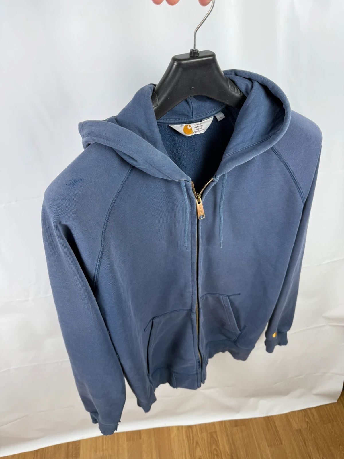 Carhartt Wip Carhartt Chase Zip Hoodie Destroyed Sun Faded size L Size US L / EU 52-54 / 3 - 9 Thumbnail